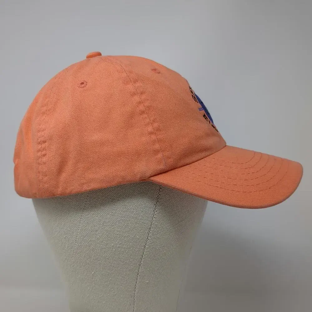 Rascals Baseball Cap Orange One Size Seaside Oregon Elev 13 FT Slideback Hat
